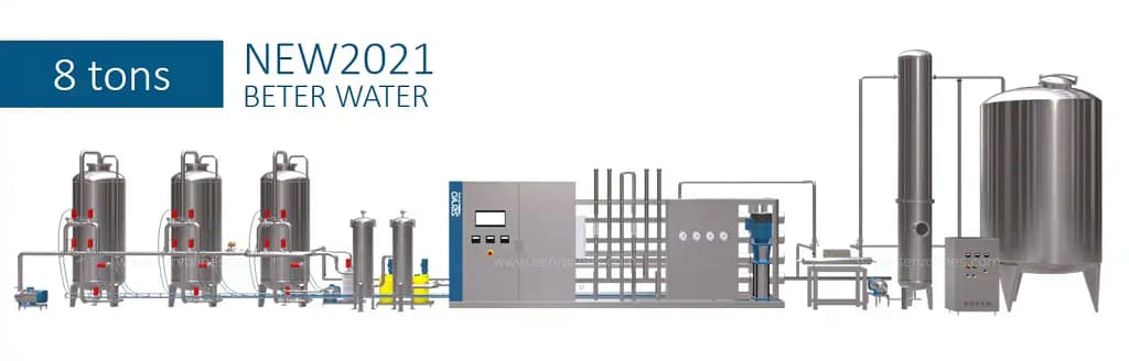 8T/H Reverse Osmosis Water Treatment System 8T/H Reverse Osmosis Water Treatment System