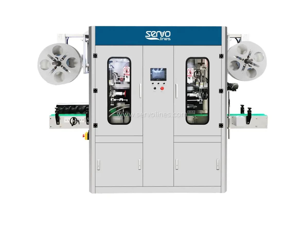 Automatic Double Heads Shrink Sleeve Labeling Machine SVL-250D Automatic Double Heads Shrink Sleeve Labeling Machine SVL-250D
