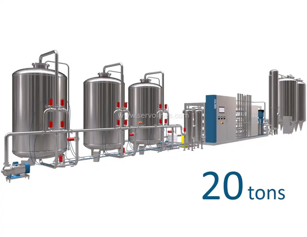 20T/H Reverse Osmosis Water Treatment System 20T/H Reverse Osmosis Water Treatment System