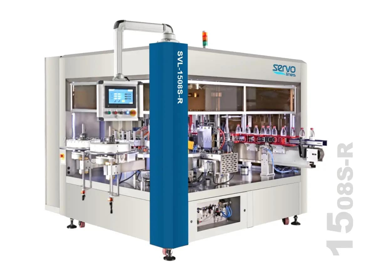 Automatic Rotary OPP Hot Glue Labeling Machine SVL-1508S-R Automatic Rotary OPP Hot Glue Labeling Machine SVL-1508S-R