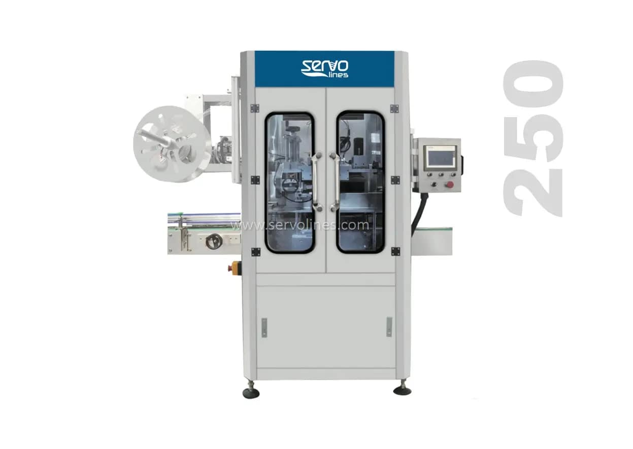 Automatic shrink sleeve labeling machine SVL-250 Automatic shrink sleeve labeling machine SVL-250