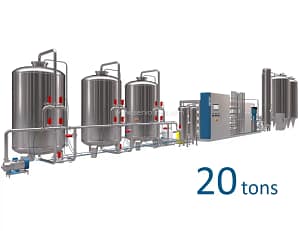 20T/H Reverse Osmosis Water Treatment System