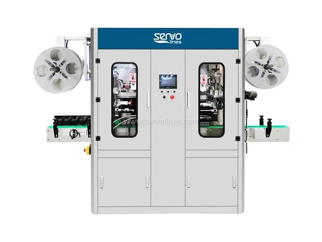 Automatic Double Heads Shrink Sleeve Labeling Machine SVL-250D Automatic Double Heads Shrink Sleeve Labeling Machine SVL-250D