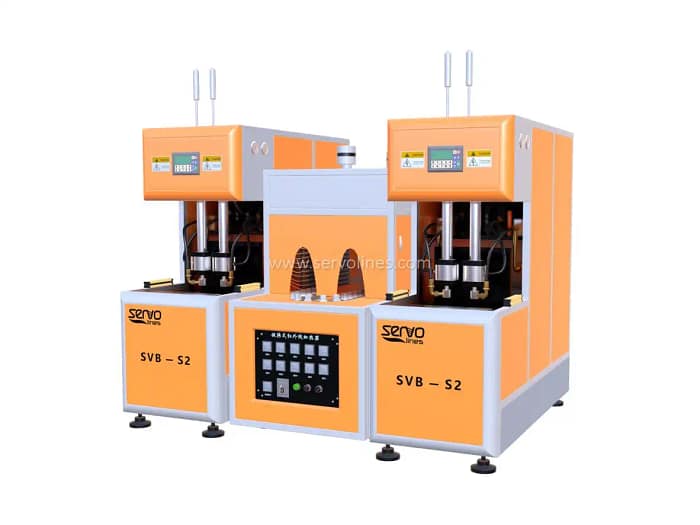 Semi-Automatic two cavities blowing line SVB-S2 Semi-Automatic two cavities blowing line SVB-S2